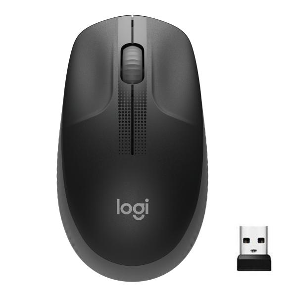 Mouse Wireless Logitech M190 optical, 1000 dpi, Grey (910-005905)