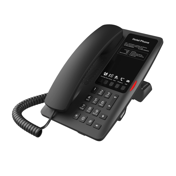 Telefon IP Fanvil H4-B Black , Hotel Phone, POE