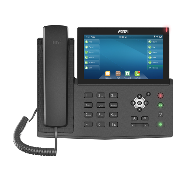 IP Phone Fanvil X7 Touch Screen - 20 SIP - Dual POE Gigabit - NO/Power Adapter