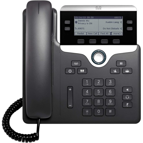 Telefon IP Cisco CP-7841-K9,4 lines/High-res display/Gigabit Ethernet