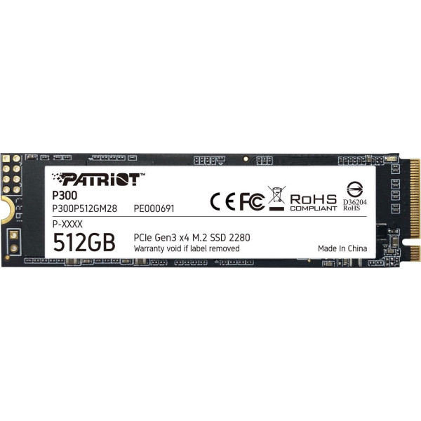 Patriot P300 512GB M.2 NVMe PCIE P300P512GM28