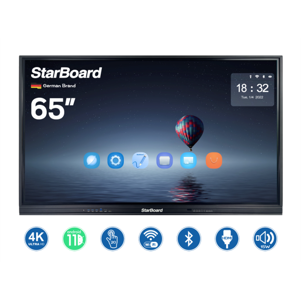 Starboard Interactive Board, 65", 4K Android 14, 8G, 128G (TE-YL5U-65)