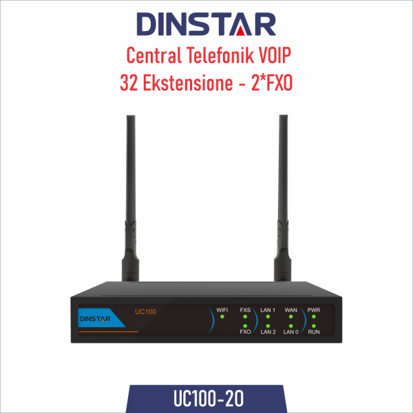 Central Telefonik Dinstar UC100-2O (32 Ext.)
